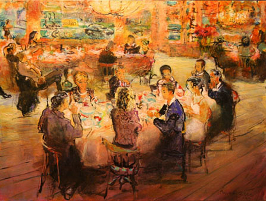 Wedding Dinner oil on canvas